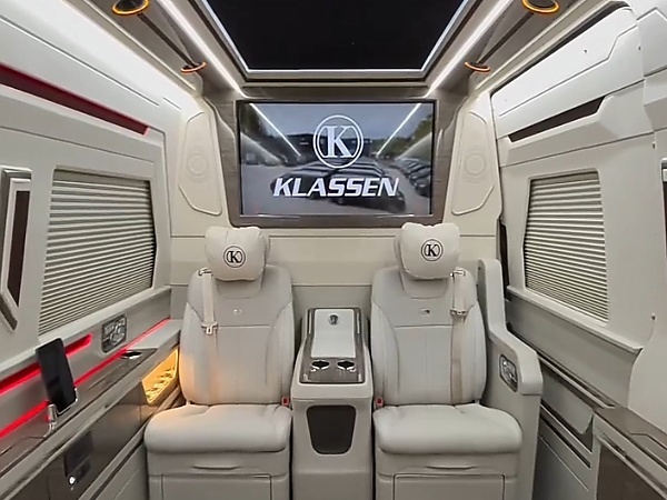 Private Jet On Wheels : Inside King Of Eswatini’s Klassen Mercedes Sprinter With Toilet, Massive TV Screen - autojosh 