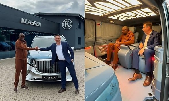 When Femi Otedola Paid A Visit To Klassen To See His Customized $1.3 Millon Mercedes-Benz V-Class - autojosh