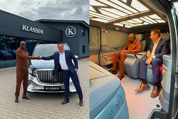 When Femi Otedola Paid A Visit To Klassen To See His Customized $1.3 Millon Mercedes-Benz V-Class - autojosh