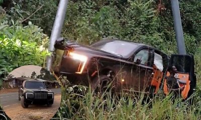 Ghanaian Crashes Brand New Rolls-Royce Cullinan Series II Worth ₦1.7B, Days After Taking Delivery - autojosh