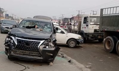 Menace Of One-way Driving : Lexus Driver Driving Against Traffic Collides With Another Vehicle In Lagos - autojosh