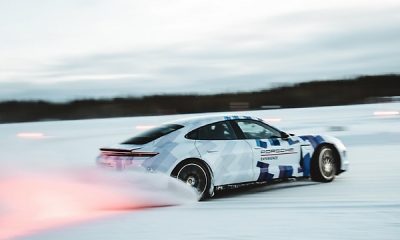 132 Laps (17.5-km) In 46 Minutes : Electric Porsche Taycan Sets New Guinness World Record For Ice Drifting - autojosh