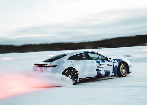 132 Laps (17.5-km) In 46 Minutes : Electric Porsche Taycan Sets New Guinness World Record For Ice Drifting - autojosh