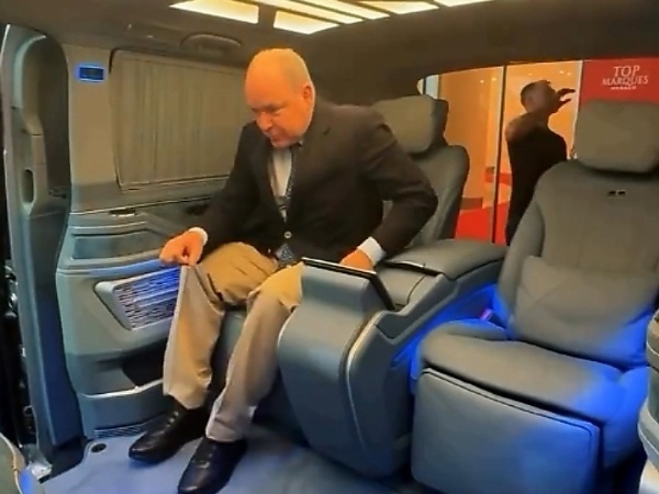 Prince Albert II Of Monaco Checks Out $1.3 Millon Klassen Mercedes V-Class Built For Femi Otedola - autojosh 