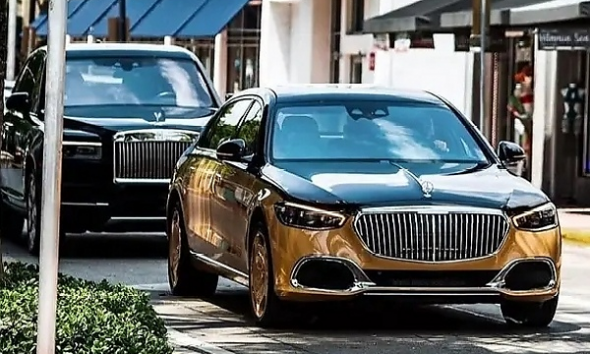 Convoy Of Rolls-Royce Cullinan And Mercedes-Maybach S-Class By Virgil Abloh, Likely Owned by Davido Or DJ Khaled - autojosh