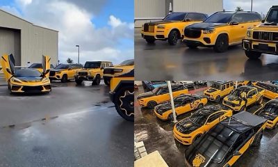 Today's Photos : ‘Tedrick The Goat’ Shows Off His $20 Million Two-tone ‘Rental Car Lineup’ - autojosh