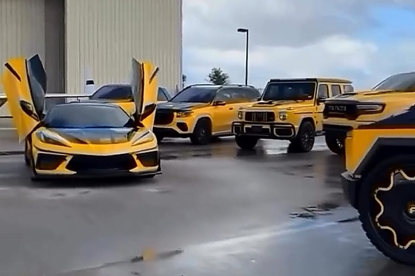 Today's Photos : ‘Tedrick The Goat’ Shows Off His $20 Million Two-tone ‘Rental Car Lineup’ - autojosh 