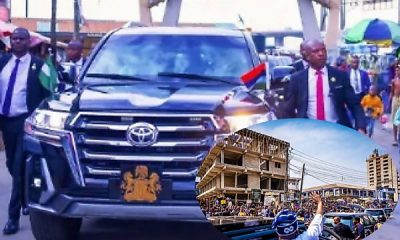 Presidential Convoy Rolls Into Bustling Lagos Island As Tinubu Visits Oba Akiolu - autojosh