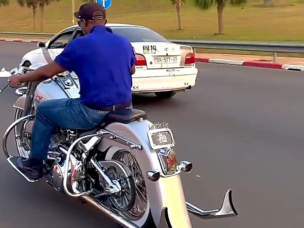 Watch: Vice President Of Equatorial Guinea Takes His Harley Davidson Bike For A Spin On The Highway - autojosh 