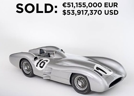 ‘Second Most Valuable Car Ever’ : 1954 Mercedes W 196 R F1 Race Car Fetches $53.9M At Auction - autojosh