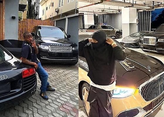 Today’s Photos : Davido’s Cars - Before Fame Vs Now - autojosh