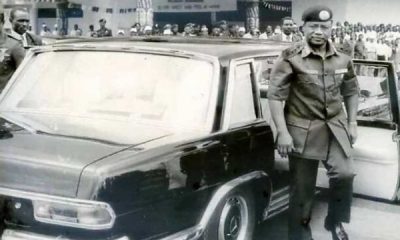 Throwback To 1987 : Ibrahim Babangida Arrives Akwa-Ibom In A Mercedes-Benz 600 - autojosh