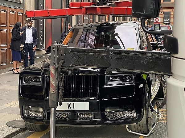 “UK No Be Naija” : Rolls-Royce Cullinan Fitted With £1.5m ‘K1’ Number Plate Towed For Parking Offence - autojosh 