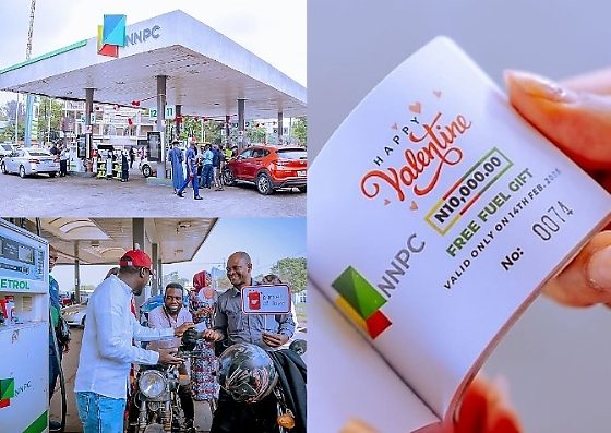 Photo News : NNPCL Gifts 2,500 Customers Free Fuel Worth ₦10,000 Each To Celebrate Valentine’s Day - autojosh