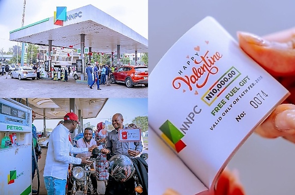 Photo News : NNPCL Gifts 2,500 Customers Free Fuel Worth ₦10,000 Each To Celebrate Valentine’s Day - autojosh