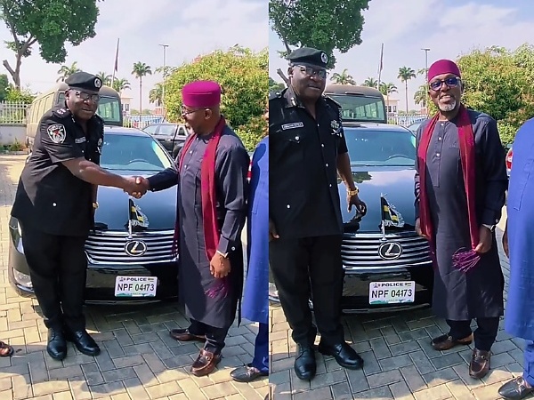 Lexus LS 460 : Okorocha Celebrates New Commissioner of Police, Ibrahim Gotan, Poses With His Official Car - autojosh 