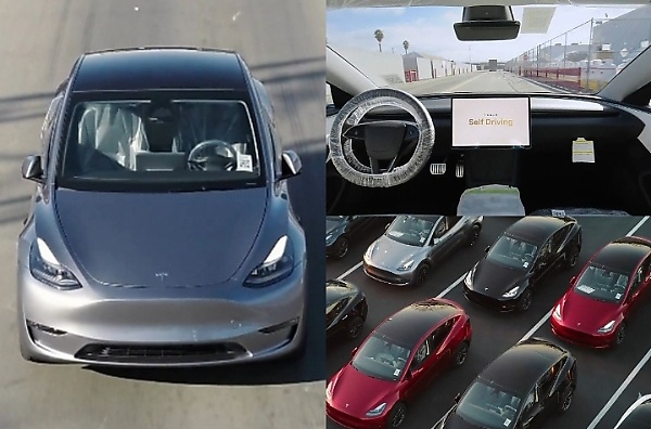 Tesla Cars Now Drive Themselves From Factory To Loading Dock Without Drivers Behind The Wheels - autojosh