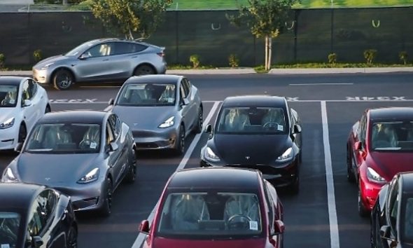 Tesla Cars Now Drive Themselves From Factory To Loading Dock Without Drivers Behind The Wheels - autojosh