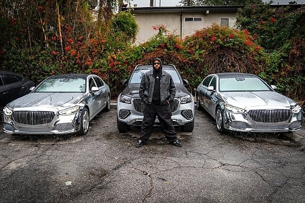 Rapper ‘The Game’ Shows Off Two Chrome Mercedes-Maybach S-Class’ Gift From Kanye West - autojosh 