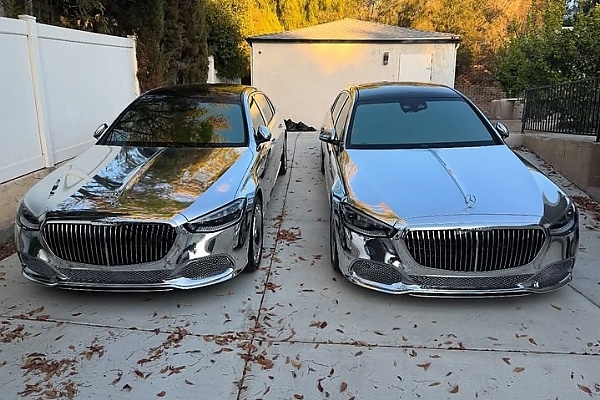 Rapper ‘The Game’ Shows Off Two Chrome Mercedes-Maybach S-Class’ Gift From Kanye West - autojosh 