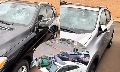 Watch : Moment A Man Walks Into A Nigerian Car Dealership, Smashes Windscreens Of 5 Cars - autojosh