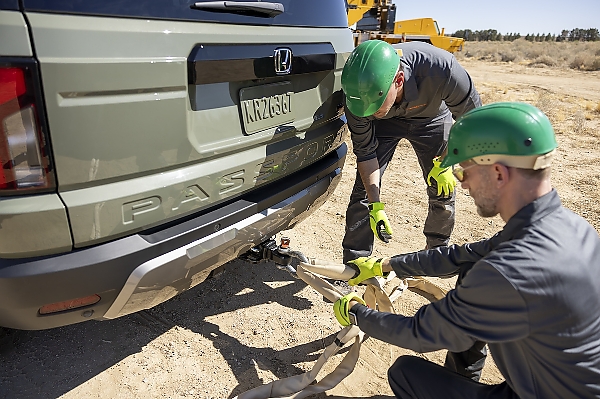 Honda Dangled Three 2026 Passport TrailSports From A Crane To Show Its Incredible Ruggedness - autojosh 