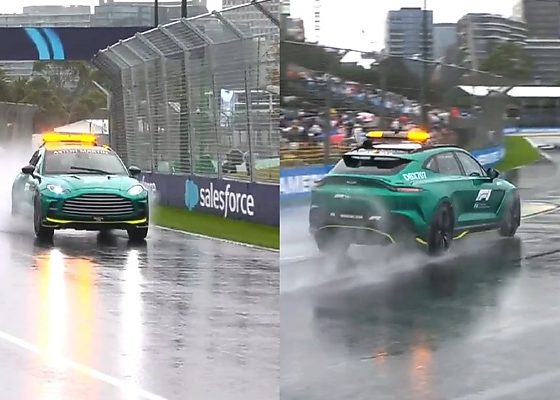 Aston Martin DBX707 ‘Medical Car’ Conducts High-speed Track Test On A Rainy Day, Ahead Of Season-opening Race - autojosh
