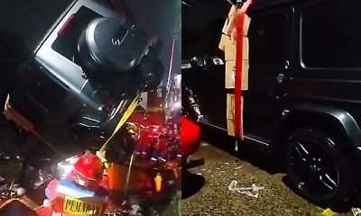 Moment Firefighters Pulled Out A Mercedes-Benz G-Class SUV From A River - autojosh