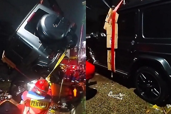 Moment Firefighters Pulled Out A Mercedes-Benz G-Class SUV From A River - autojosh