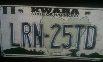 “State Of Harmony” : Alphanumeric Codes On Kwara State License Plate Numbers And Their Meaning - autojosh