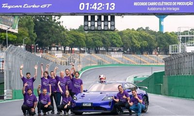 1 Min 42 Secs : Porsche Taycan Turbo GT Sets New Lap Record For Electric Cars At Interlagos - autojosh
