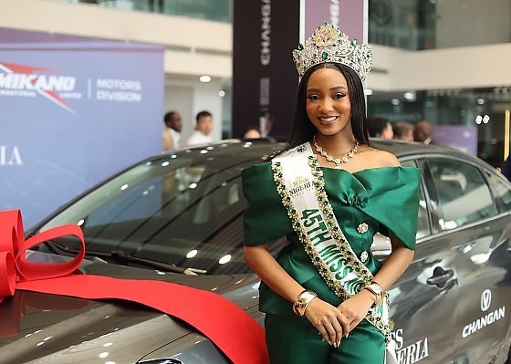 Mikano Presents Brand New Changan Eado Plus To Newly Crowned Miss Nigeria, Doris Ogah (PHOTOS) - autojosh