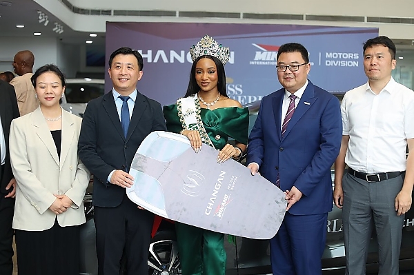 Mikano Presents Brand New Changan Eado Plus To Newly Crowned Miss Nigeria, Doris Ogah (PHOTOS) - autojosh 