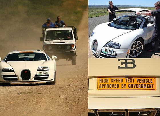 Photos : Bugatti Veyron ‘Grand Sport Vitesse’ High Speed Test Vehicle Driving On Untarred Road In South Africa - autojosh