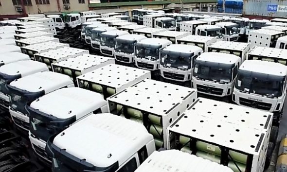 Dangote Cement Takes Delivery Of Hundreds Of CNG Trucks, To Convert 7,000 Diesel Trucks By End Of 2026 - autojosh