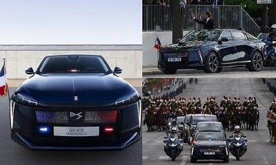 Emmanuel Macron’s New Presidential DS N°8 Makes First Official Appearance At Victory Day Parade - autojosh