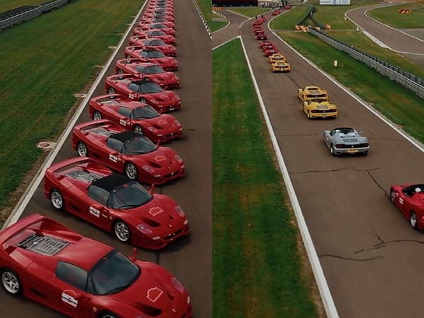 Participants From 10 Countries Took Part In Ferrari Legacy Tour To Celebrate 30 Years Of The Iconic F50 - autojosh