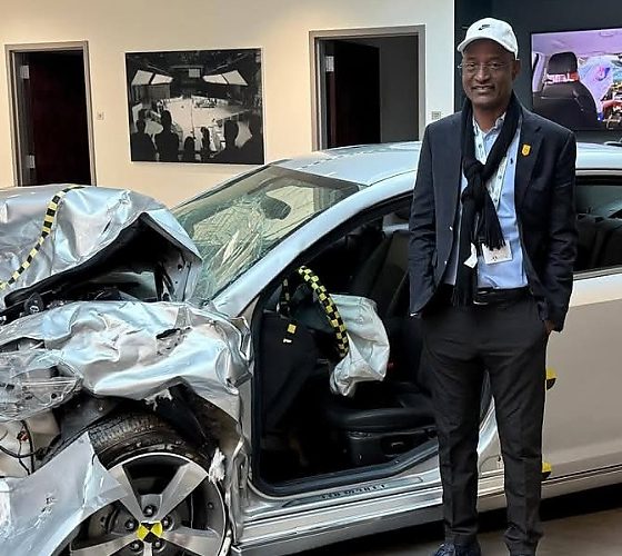 FRSC Boss Sees First Hand Crash Test Conducted By IIHS On A Brand New 2025 Tesla - autojosh