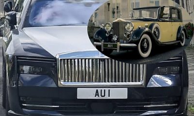 Goldfinger’s ‘AU 1’ Plate, Featuring ‘Gold’ Symbol And Worth $380k, Spotted On A Rolls-Royce Spectre - autojosh