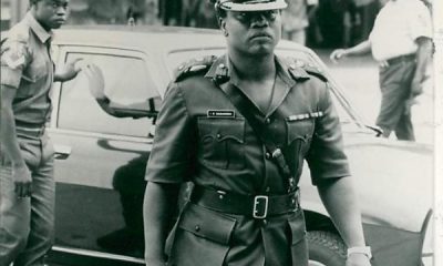 Throwback : Ibrahim Babangida Alighting From His Nigeria-assembled Official Car, Peugeot 504 - autojosh