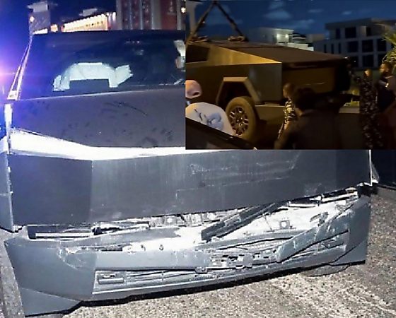 Omah Lay’s Two Tesla Cybertrucks Involved In Accident, Airbags Deployed, Front And Back Ends Damaged - autojosh