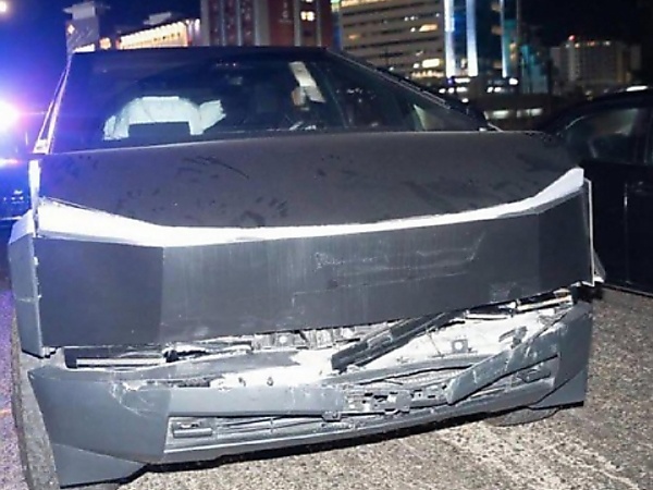 Omah Lay’s Two Tesla Cybertrucks Involved In Accident, Airbags Deployed, Front And Back Ends Damaged - autojosh 