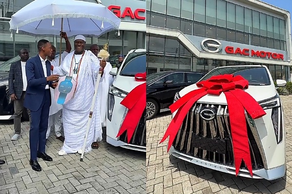 Ooni Of Ife Receives His 50th Birthday Gift, A Brand New GAC GN8 Minivan - autojosh