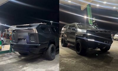 “Worlds Toughest 3-Row SUV” : $249,00 Rezvani Vengeance Spotted At A Filling Station In Nigeria - autojosh