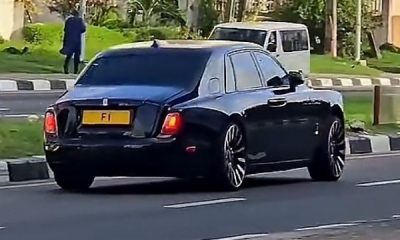 Rolls-Royce Phantom 8 Worth N1.5B Fitted With Customized ‘F1’ Number Plate Spotted On The Nigeria Road - autojosh