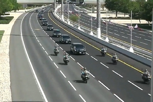 Two Tesla Cybertruck Patrol Vehicles Escorted Trump’s Armored Limo During His Visit To Qatar - autojosh 