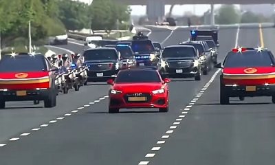 Two Tesla Cybertruck Patrol Vehicles Escorted Trump’s Armored Limo During His Visit To Qatar - autojosh