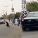 Moment A Vehicle In Tinubu’s Motorcade Nearly Hit A Man After Risking Life To Cross The Busy Road - autojosh
