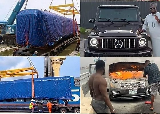 New Train Sets For Lagos Blue Line, FG Warns Abuja-based Car Dealer, Darey Art Alade’s Range Rover Catches Fire, News In The Past Week - autojosh