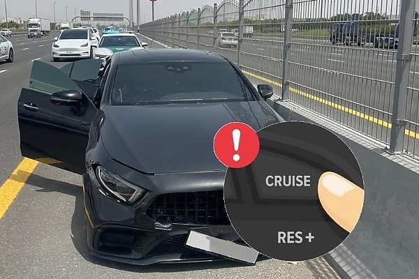 Dubai Police Rescues Female Driver After Cruise Control Malfunctioned, Used A Patrol Car To Stop It - autojosh 